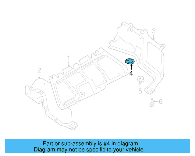 Floor Pan Heat Shield Clip 441-863-987-B - View 80
