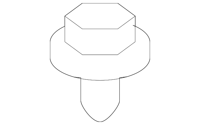 Bumper Cover Nut N-907-088-03 - View 2