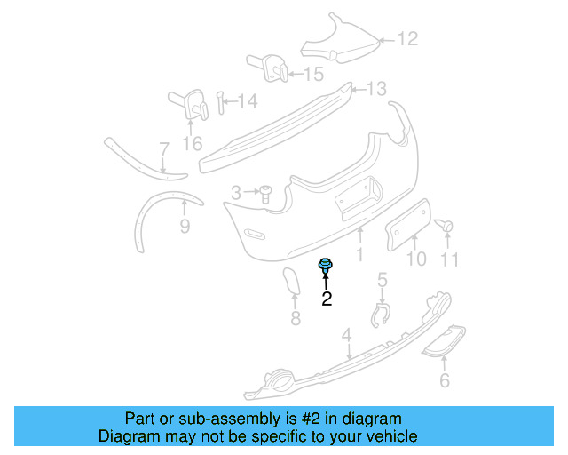 Bumper Cover Nut N-907-088-03 - View 18
