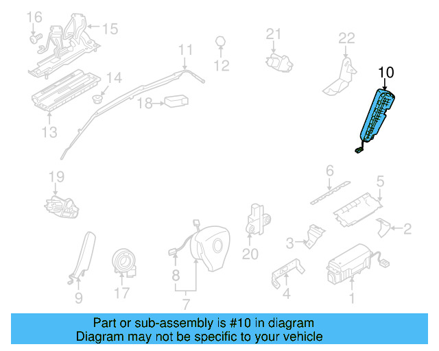 Side Impact Inflator Module 1K4-880-442-C - View 7