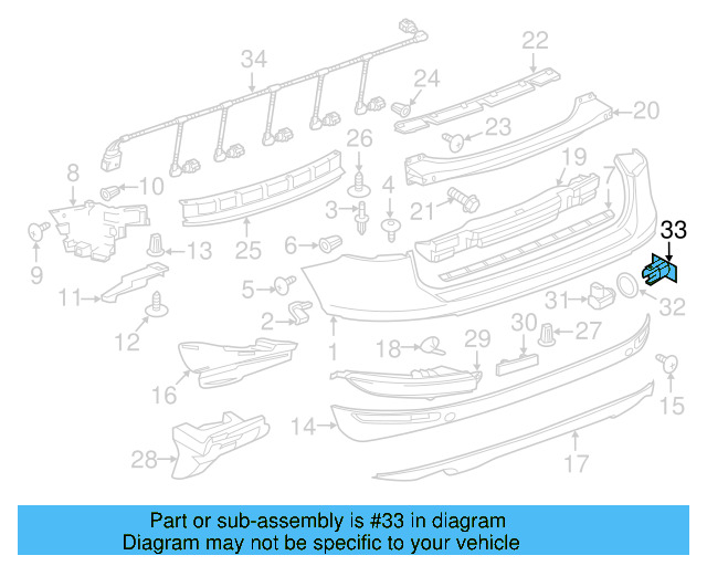 Reverse Sensor Bracket 7P6-919-491 - View 7