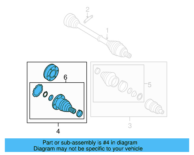 Inner Joint Assembly 1K0-498-103-X - View 11
