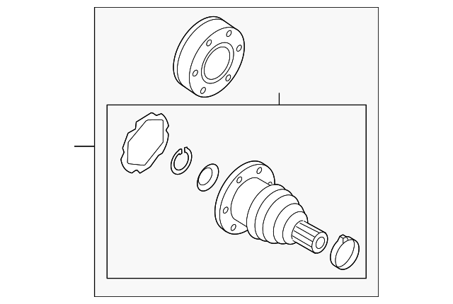 Inner Joint Assembly 1K0-498-103 - View 4