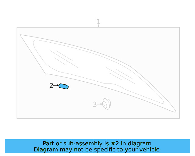 Lift Gate Glass Spacer 6R6-845-237 - View 14