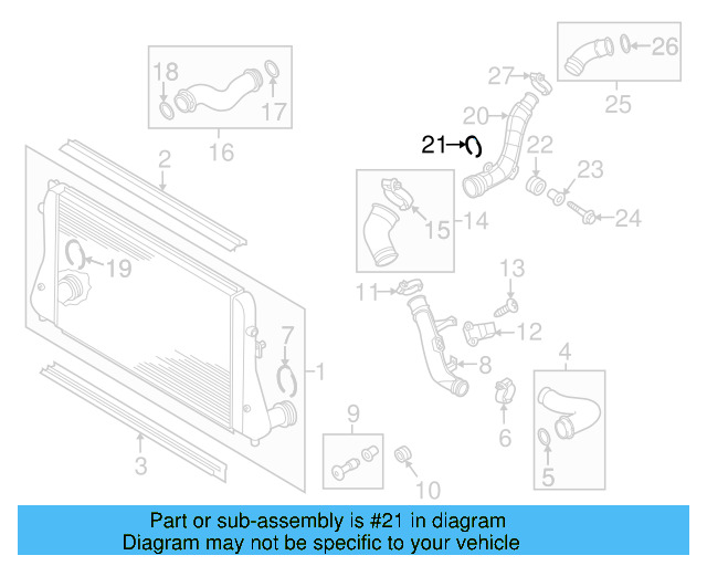Connector Pipe Retainer Clip 1K0-145-769-J - View 31