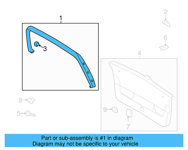 Upper Trim 5K6-867-603-82V - View 5