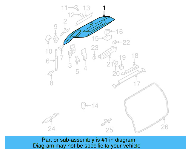 Lift Gate 3C9-827-025-C - View 4