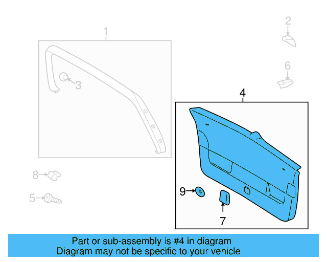 Lower Trim 5K6-867-605-B-82V - View 6