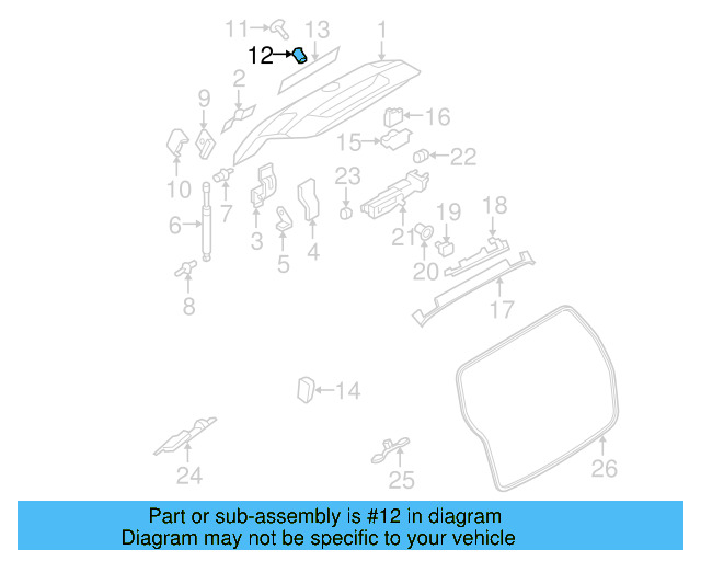 Wheel Opening Molding Grommet 3C0-853-586 - View 62