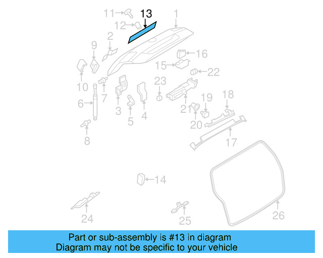 License Mount Packing 8D0-853-419-D - View 5