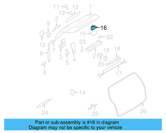 Lock Cover 3C9-827-645-A-9B9 - View 10
