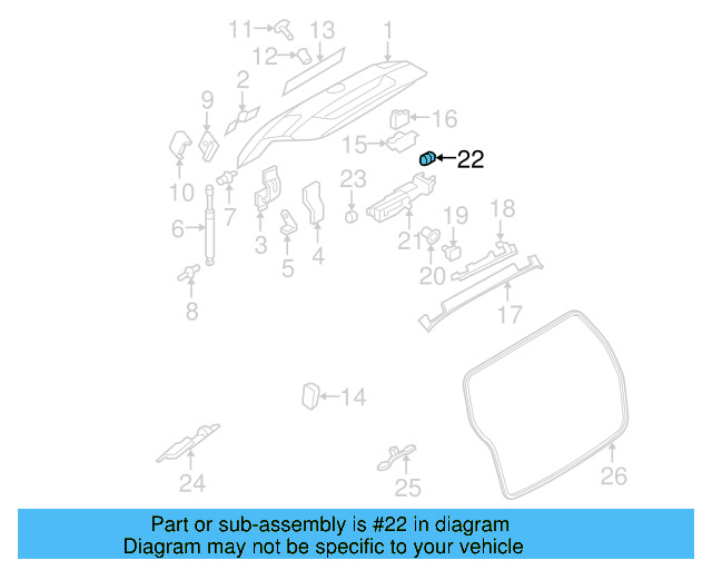 Opener Assembly Gasket 3C9-827-157-A - View 3