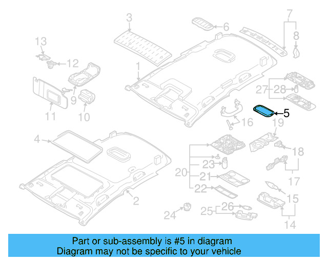 Headliner Clip 6X0-867-549 - View 7