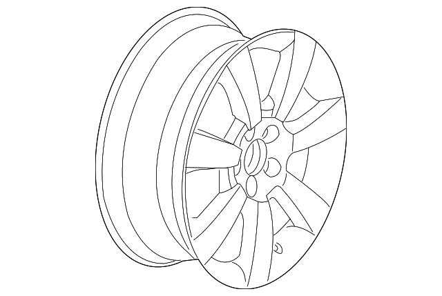 Wheel, Alloy 1C0-601-025-R-8Z8 - View 2