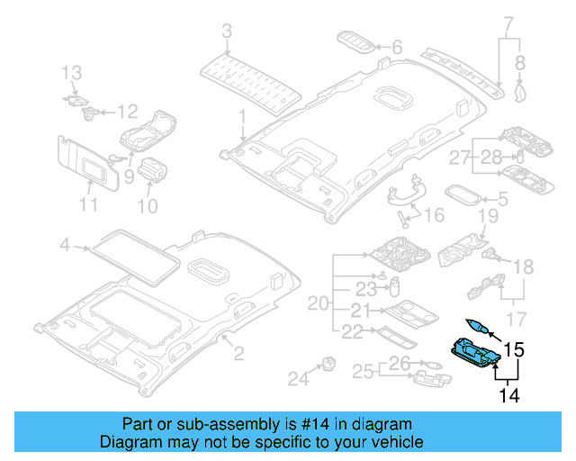 Visor Lamp 1K0-947-109-71N - View 8