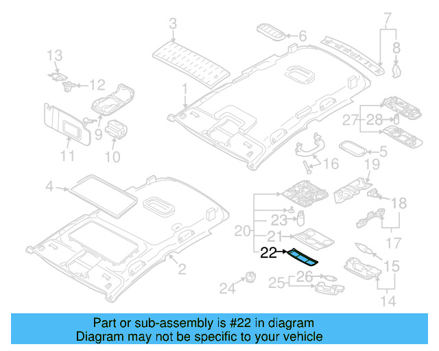 Lamp Bezel 1K0-947-133-E-71N - View 13