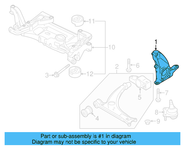 Knuckle 3C0-407-253-F - View 4