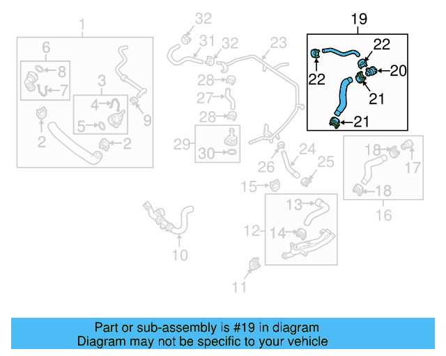 Radiator Coolant Hose 5C0-121-049-F - View 18