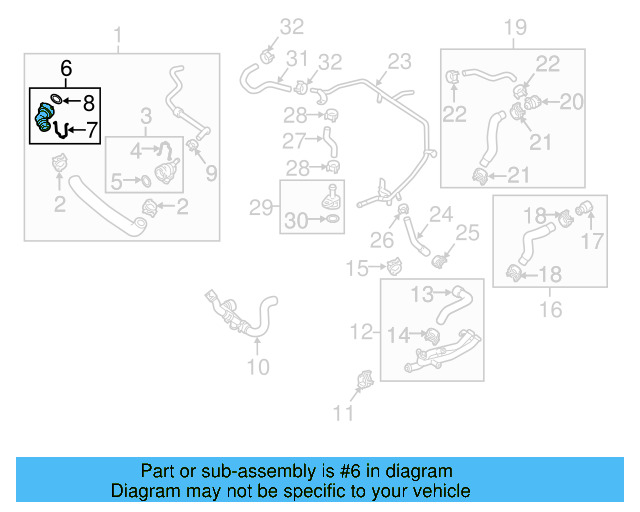 Radiator Coolant Hose 5C0-121-049-F - View 19