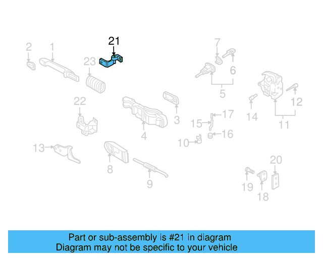Upper Hinge 1J0-831-401-E - View 30