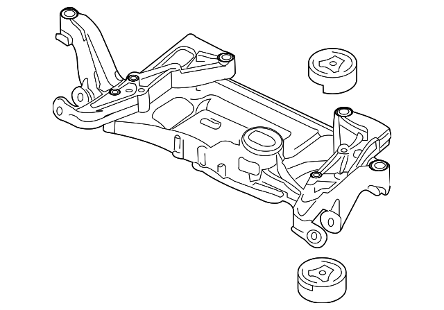 Engine Cradle 3C0-199-313-BA - View 3