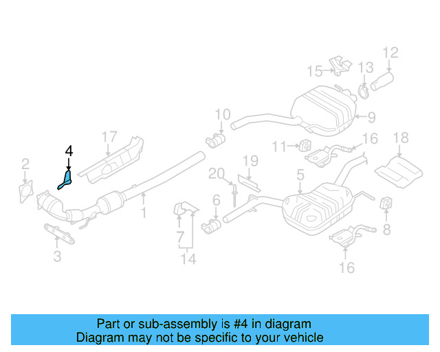 Converter & Pipe Shield 3C0-253-243-A - View 4
