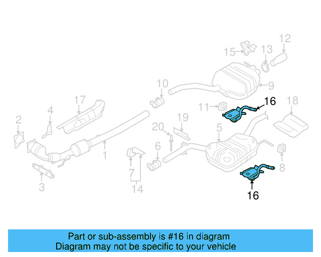 Rear Bracket 3C0-253-144-A - View 11