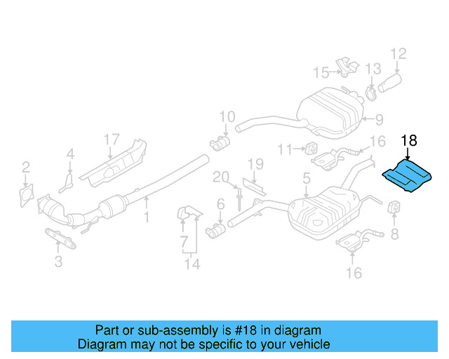 Heat Shield 3C0-825-701-C - View 12