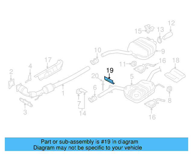 Heat Shield 3C5-825-716-A - View 5