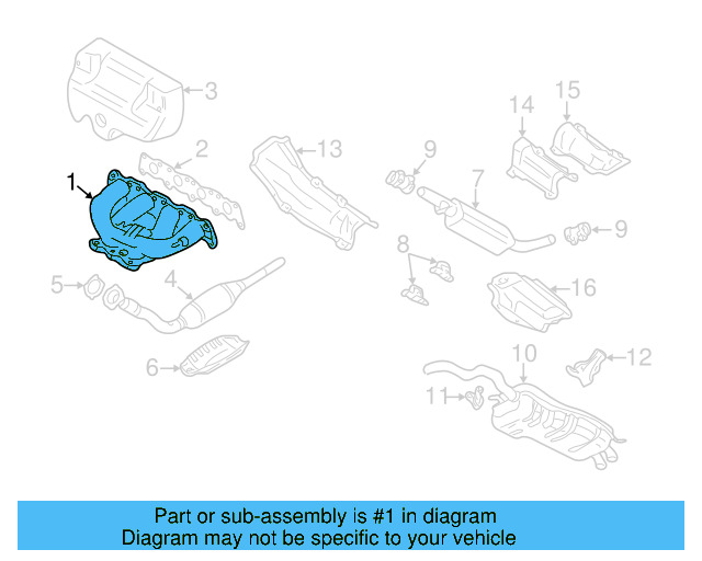 Exhaust Manifold 06A-253-033-AL - View 24
