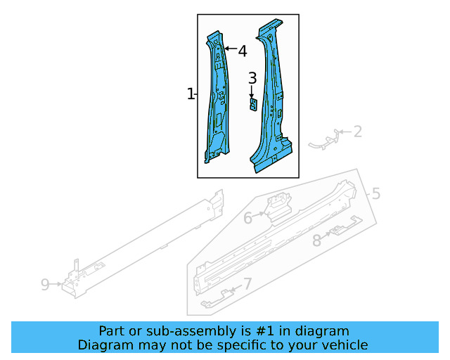 Outer Center Pillar 11K-809-220