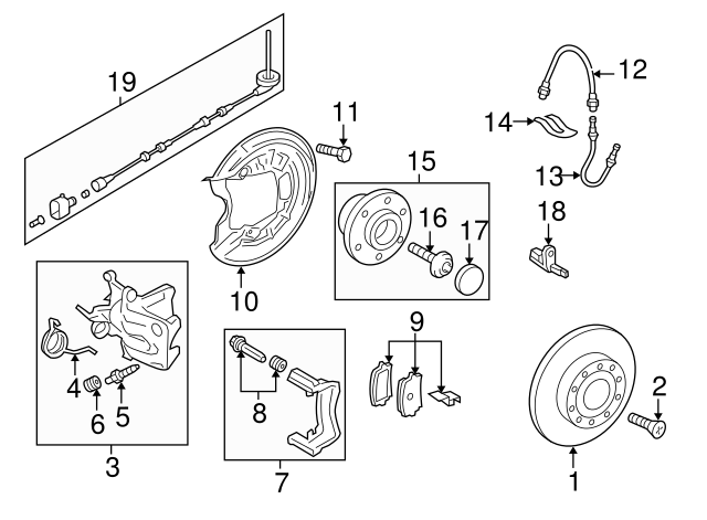 Disc Brake Rotor Rear 5Q0-615-601-D - View 3