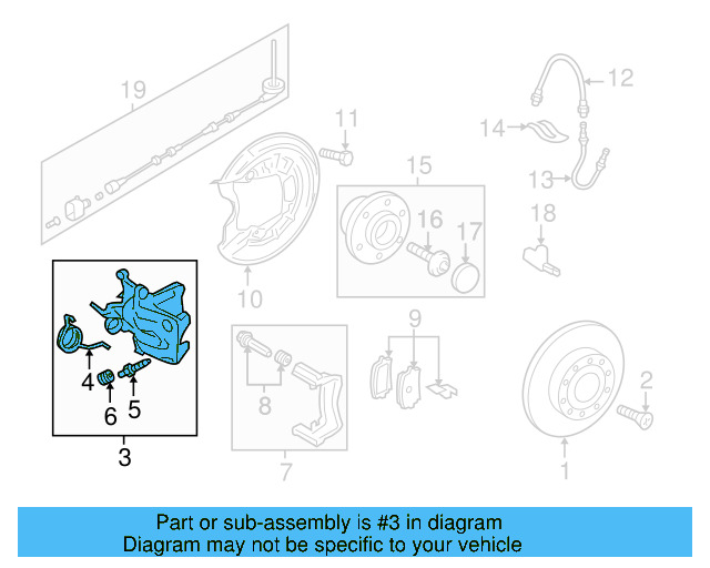 Caliper 1K0-615-424-P - View 13