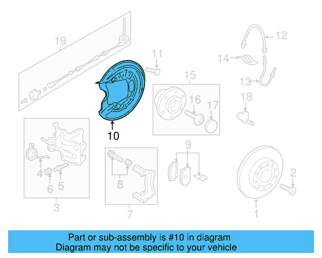Splash Shield 1K0-615-612-AB - View 17