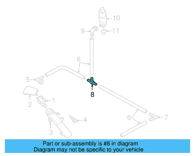 Washer Hose T 113-955-975-B - View 4