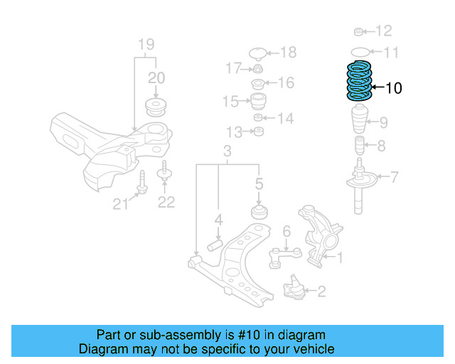 Coil Spring 1J0-411-105-AN - View 11