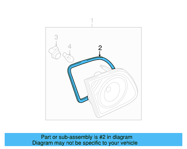 Tail Lamp Assembly Gasket 3C5-945-192-C - View 7