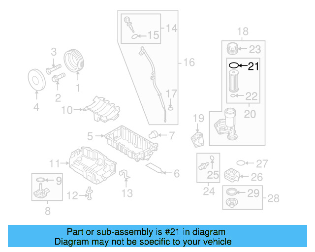 Engine Oil Filter Gasket 071-115-444 - View 7