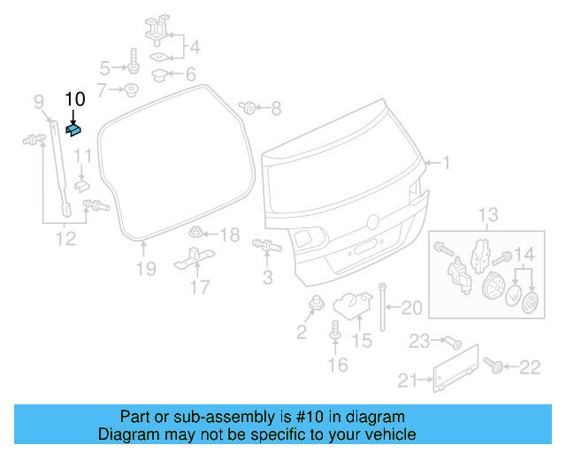 Support Strut Clamp 443-823-397 - View 30