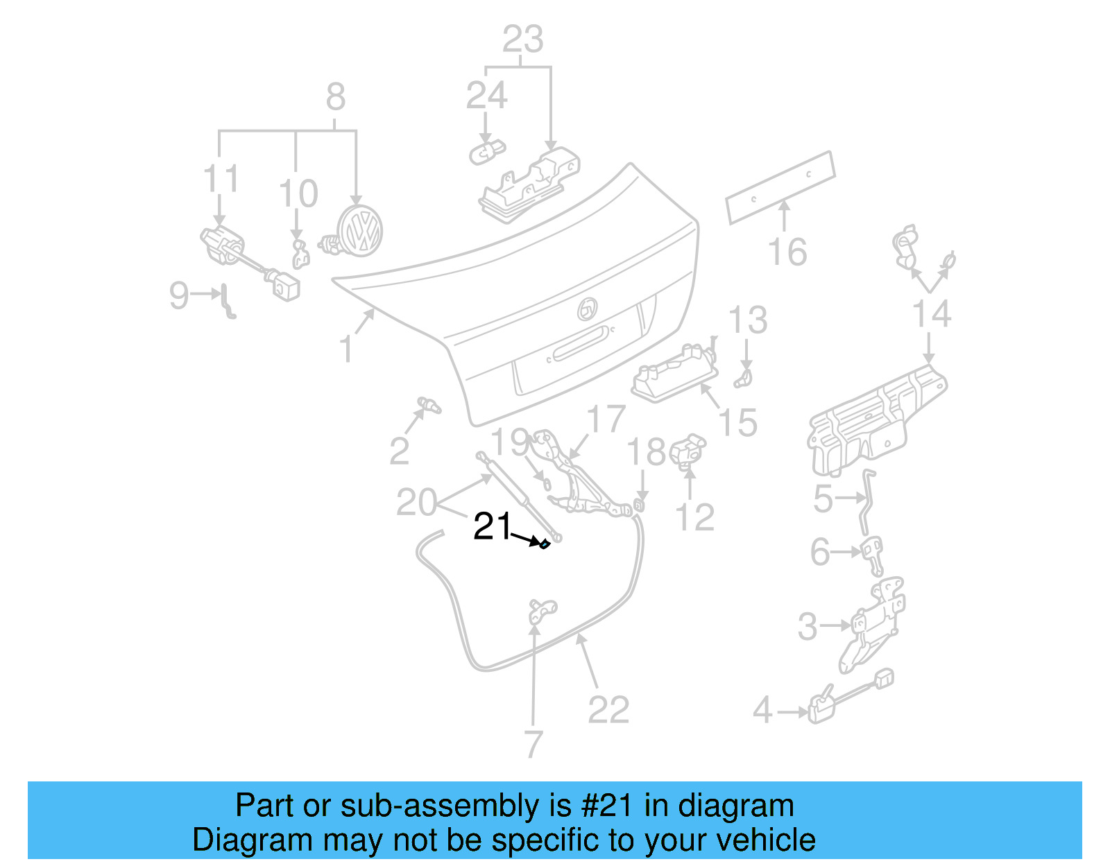 Support Strut Clamp 443-823-397 - View 39