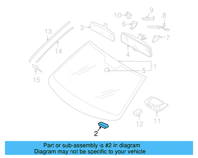 Mirror Support Spacer 443-845-631-A - View 75