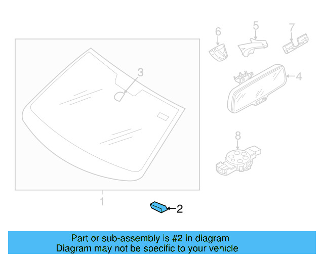 Mirror Support Spacer 443-845-631-A - View 22