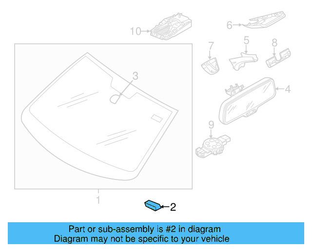 Mirror Support Spacer 443-845-631-A - View 24