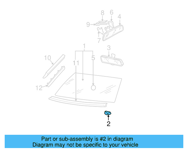 Mirror Support Spacer 443-845-631-A - View 71