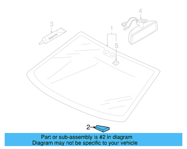 Mirror Support Spacer 443-845-631-A - View 79