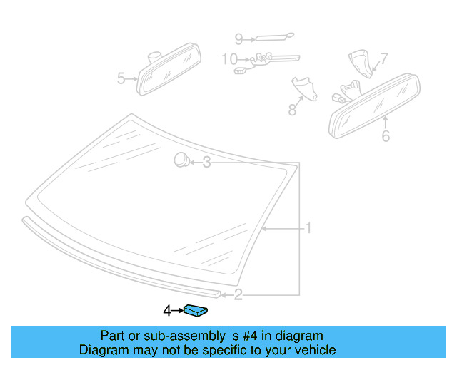 Mirror Support Spacer 443-845-631-A - View 69