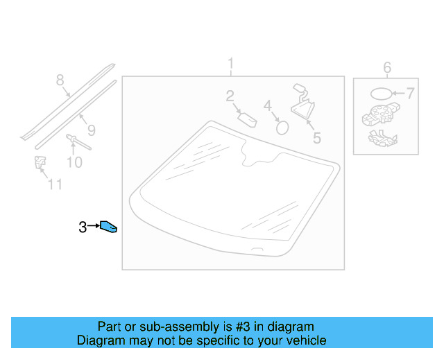 Mirror Support Spacer 443-845-631-A - View 28