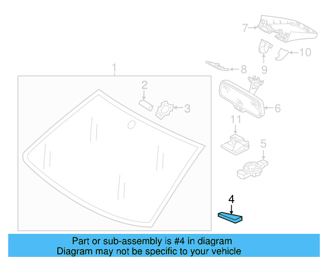 Mirror Support Spacer 443-845-631-A - View 29