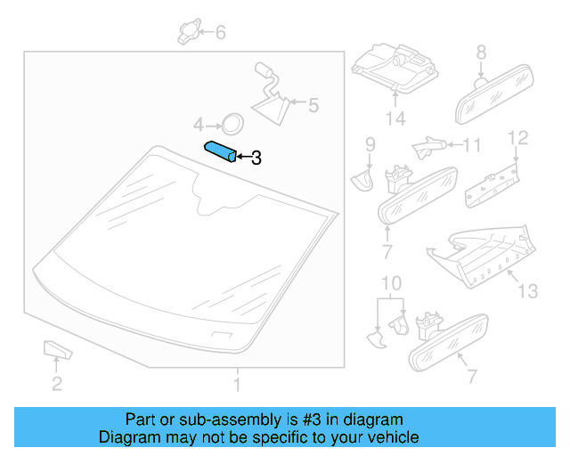 Mirror Support Spacer 443-845-631-A - View 30