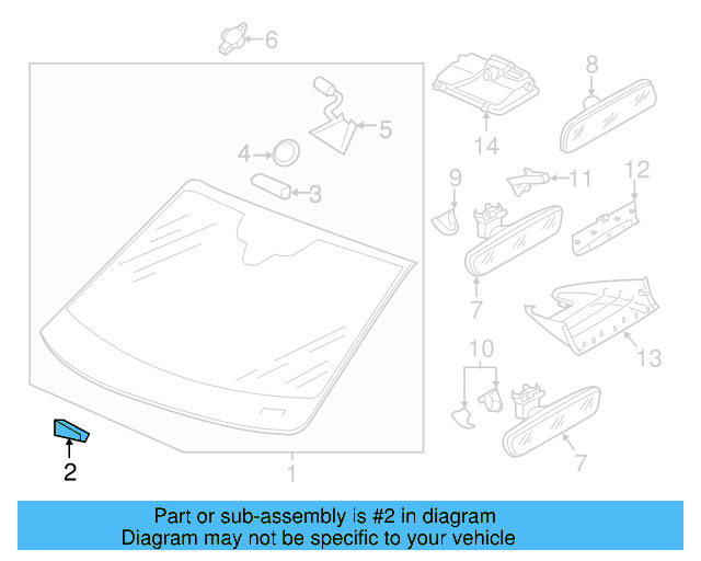Mirror Support Spacer 443-845-631-A - View 31